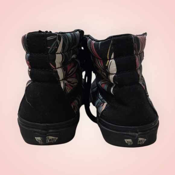 VANS Floral Black High-Top Sneakers - Picture 5 of 16